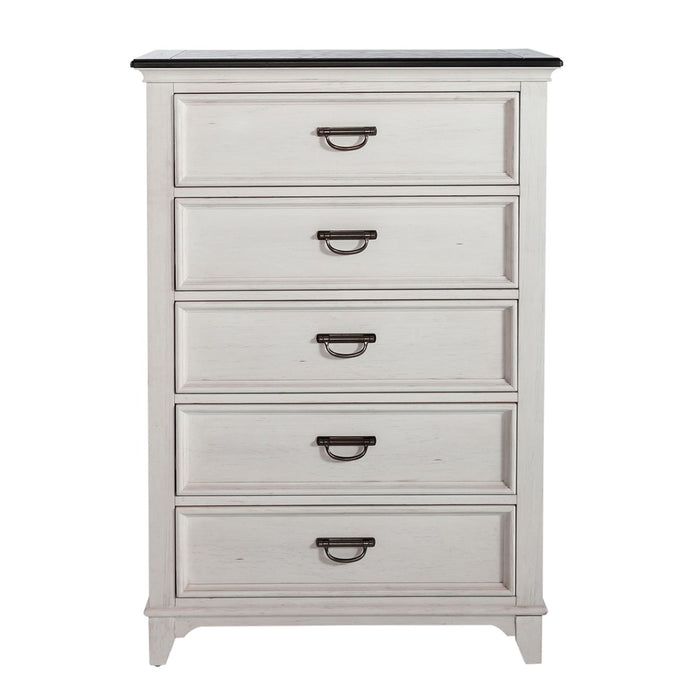 Allyson Park 5 Drawer Chest - Discount Furniture World (Burlington,NC)