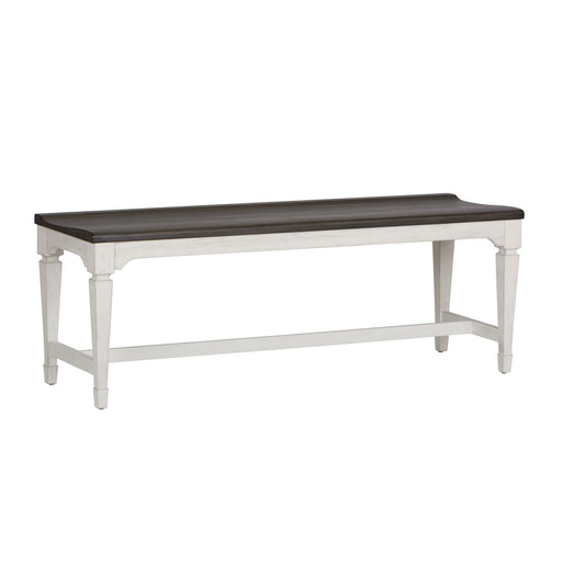 Allyson Park Wood Seat Bench in Wirebrushed White - Discount Furniture World (Burlington,NC)