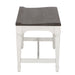 Allyson Park Wood Seat Bench in Wirebrushed White - Discount Furniture World (Burlington,NC)