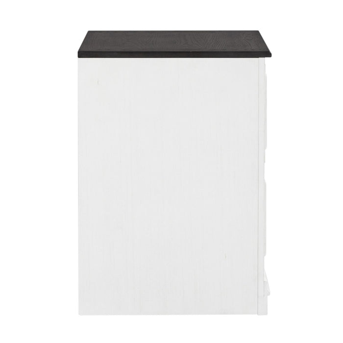 Allyson Park Bunching Lateral File Cabinet in Wirebrushed White image