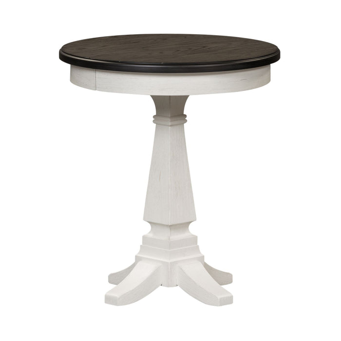 Allyson Park Chair Side Table in Wirebrushed White - Discount Furniture World (Burlington,NC)