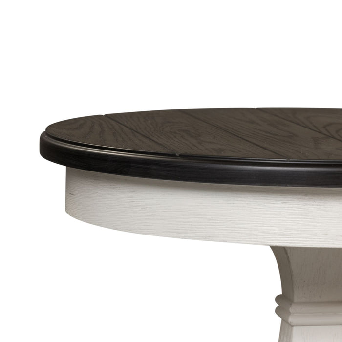 Allyson Park Chair Side Table in Wirebrushed White - Discount Furniture World (Burlington,NC)