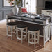 Allyson Park Console Stool in Wirebrushed White - Discount Furniture World (Burlington,NC)