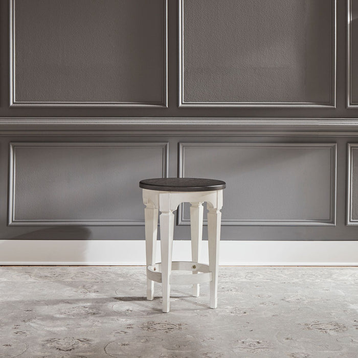 Allyson Park Console Stool in Wirebrushed White image
