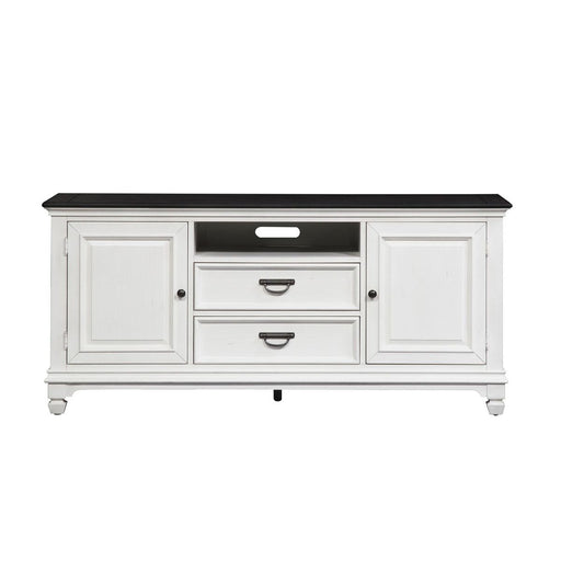 Liberty Furniture Allyson Park 66 Inch TV Console in Wirebrushed White image