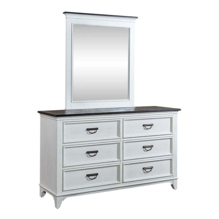 Allyson Park Full Panel Bed, Dresser & Mirror - Discount Furniture World (Burlington,NC)
