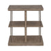 City Scape End Table in White Oak Veneers - Discount Furniture World (Burlington,NC)