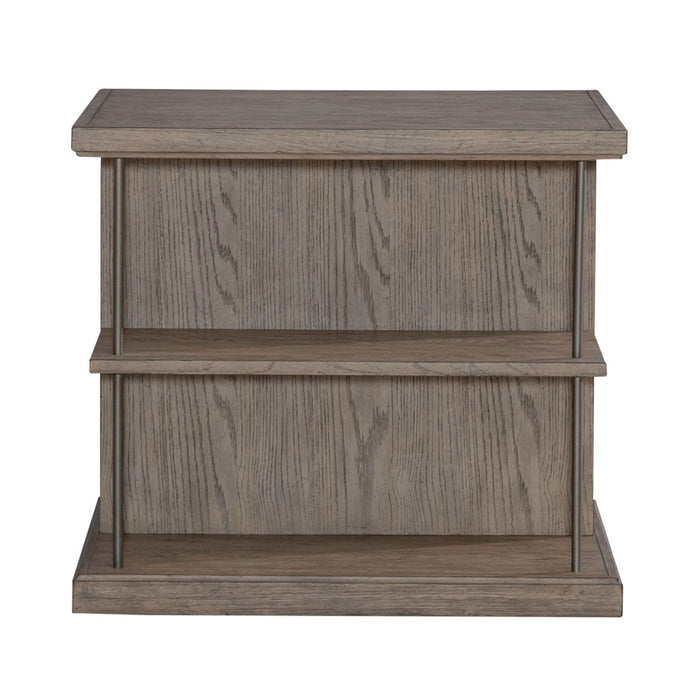 City Scape End Table in White Oak Veneers - Discount Furniture World (Burlington,NC)