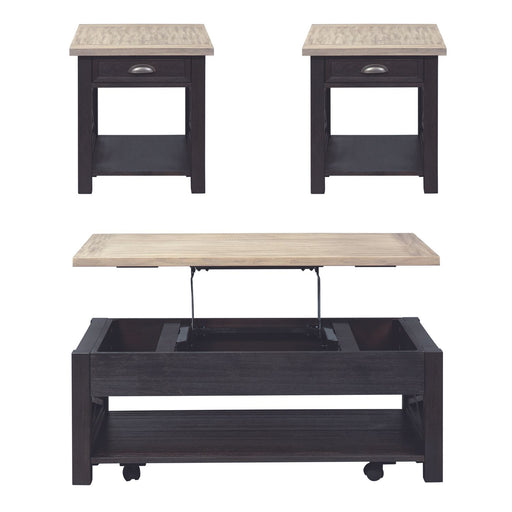 Heatherbrook Opt 3 Piece Set (1-Cocktail 2-End Tables) - Discount Furniture World (Burlington,NC)