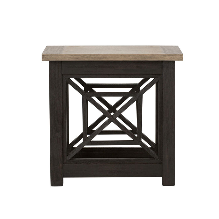 Heatherbrook Chair Side Table in Charcoal and Ash - Discount Furniture World (Burlington,NC)