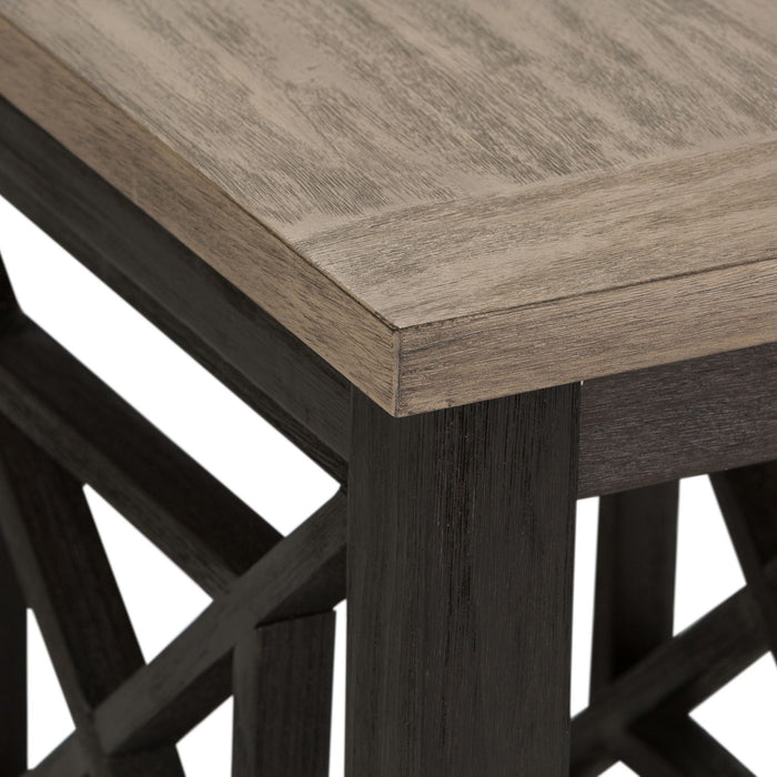 Heatherbrook Chair Side Table in Charcoal and Ash - Discount Furniture World (Burlington,NC)