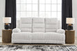 Rhines Falls Power Reclining Sofa with Drop Down Table - Discount Furniture World (Burlington,NC)