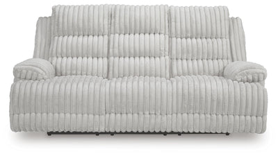 Rhines Falls Power Reclining Sofa with Drop Down Table - Discount Furniture World (Burlington,NC)