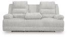 Rhines Falls Power Reclining Sofa with Drop Down Table - Discount Furniture World (Burlington,NC)