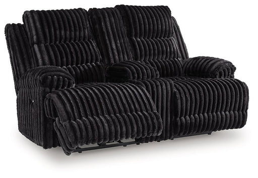 Rhine Falls Reclining Loveseat with Console - Discount Furniture World (Burlington,NC)