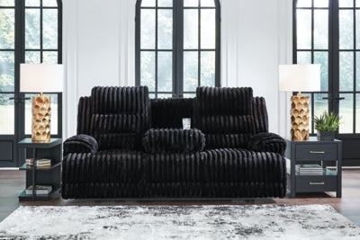 Rhine Falls Power Reclining Sofa with Drop Down Table - Discount Furniture World (Burlington,NC)