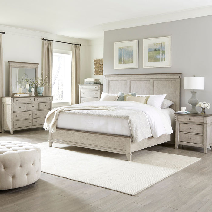 Ivy Hollow King California Panel Bed, Dresser & Mirror, Chest, Night Stand image