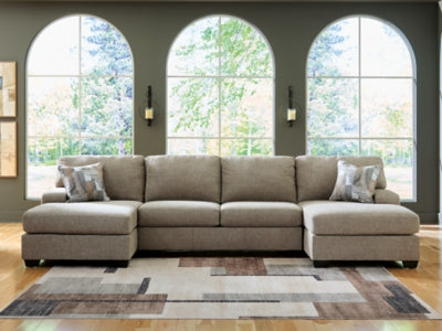Newellen Sectional with Double Chaise - Discount Furniture World (Burlington,NC)