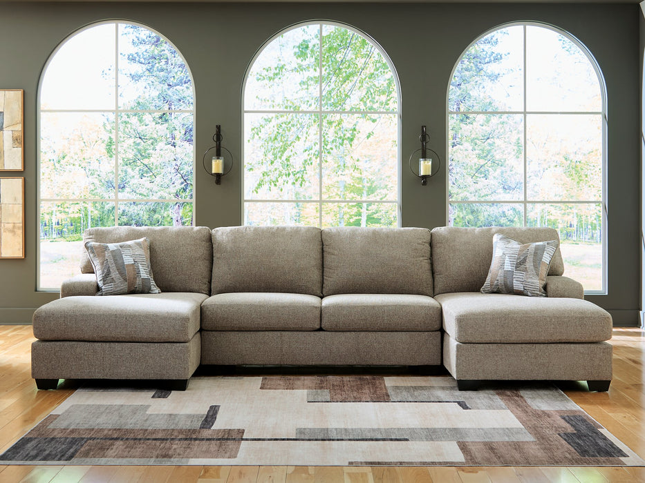 Newellen Sectional with Double Chaise - Discount Furniture World (Burlington,NC)