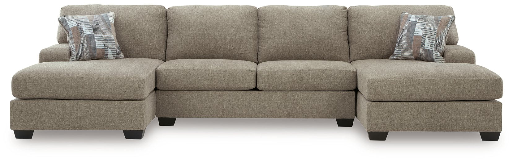 Newellen Sectional with Double Chaise - Discount Furniture World (Burlington,NC)
