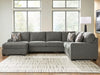 Clarington Sectional with Chaise - Discount Furniture World (Burlington,NC)