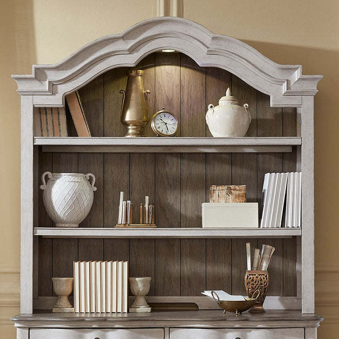 Liberty Chesapeake Hutch in Wirebrushed Antique White
