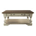 Morgan Creek Cocktail Table in Antique White - Discount Furniture World (Burlington,NC)