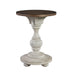 Morgan Creek Chair Side Table in Antique White - Discount Furniture World (Burlington,NC)