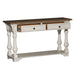 Morgan Creek Sofa Table in Antique White - Discount Furniture World (Burlington,NC)