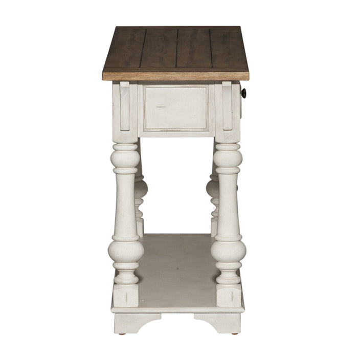 Morgan Creek Sofa Table in Antique White - Discount Furniture World (Burlington,NC)