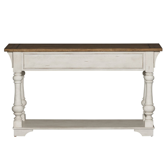 Morgan Creek Sofa Table in Antique White - Discount Furniture World (Burlington,NC)