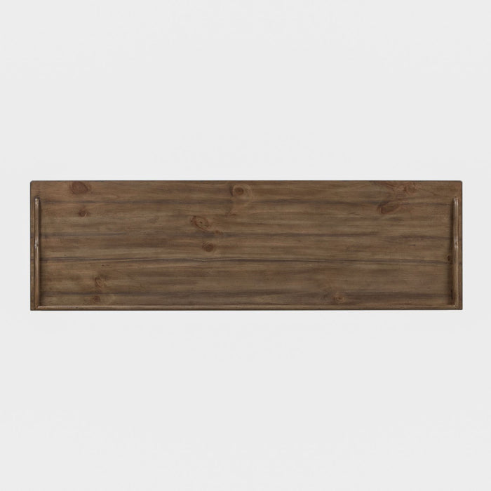 Morgan Creek Storage Hall Bench in Antique White - Discount Furniture World (Burlington,NC)