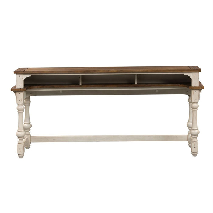 Liberty Morgan Creek Console Bar Table in Antique White