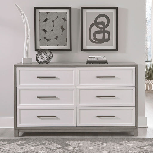 Palmetto Heights 6 Drawer Dresser in Shell White and Driftwood image