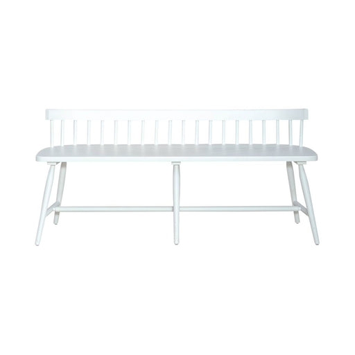 Liberty Furniture Palmetto Heights Low Back Spindle Bench in Two-Tone image