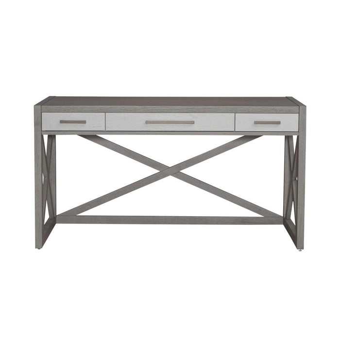 Liberty Furniture Palmetto Heights Writing Desk in Shell White/ Driftwood image