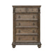 Carlisle Court 5 Drawer Chest in Chestnut with Dusty Wax - Discount Furniture World (Burlington,NC)