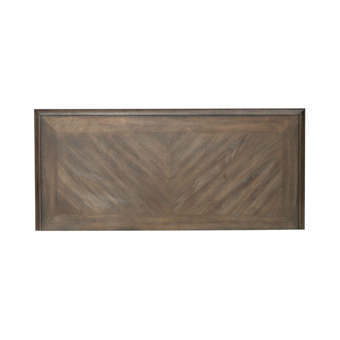 Carlisle Court 5 Drawer Chest in Chestnut with Dusty Wax - Discount Furniture World (Burlington,NC)