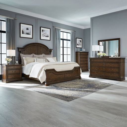 Arden Road Queen Poster Bed, Dresser & Mirror, Chest, Night Stand image