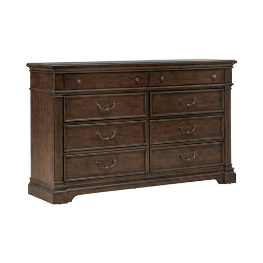 Arden Road 8 Drawer Dresser in Satin Cherry - Discount Furniture World (Burlington,NC)
