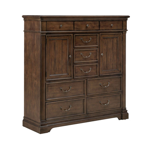 Arden Road 2 Door 10 Drawer Chest in Satin Cherry - Discount Furniture World (Burlington,NC)