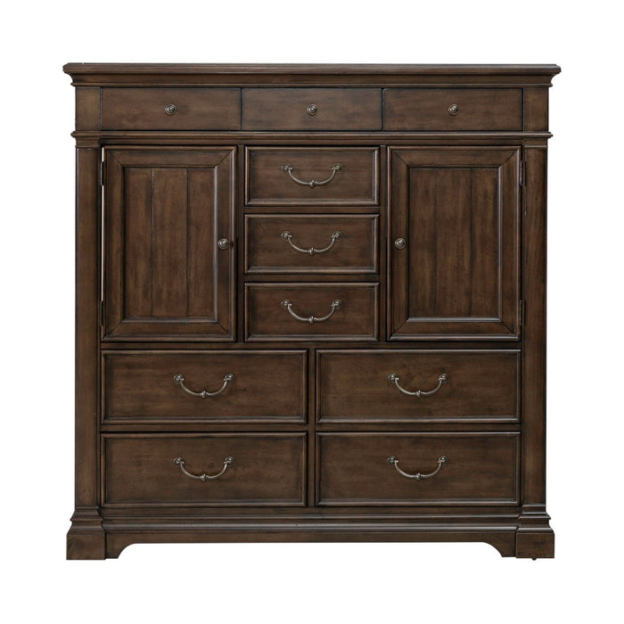 Arden Road 2 Door 10 Drawer Chest in Satin Cherry - Discount Furniture World (Burlington,NC)
