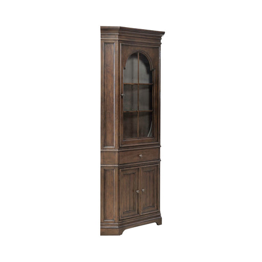 Arden Road Corner Cabinet in Satin Cherry - Discount Furniture World (Burlington,NC)