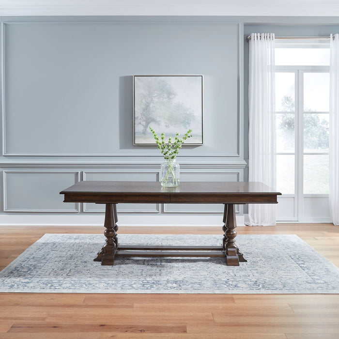 Arden Road Trestle Table Set - Discount Furniture World (Burlington,NC)