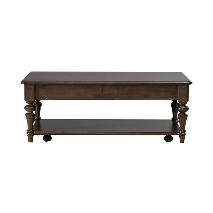 Arden Road Rectangular Cocktail Table in Satin Cherry - Discount Furniture World (Burlington,NC)