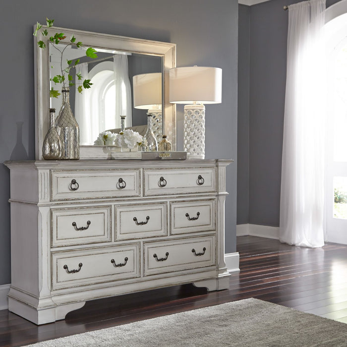 Abbey Park King California Panel Bed, Dresser & Mirror, Chest, Night Stand - Discount Furniture World (Burlington,NC)