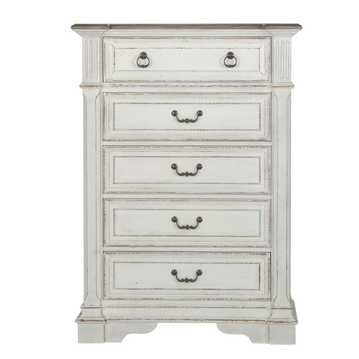 Abbey Park King California Sleigh Bed, Dresser & Mirror, Chest - Discount Furniture World (Burlington,NC)