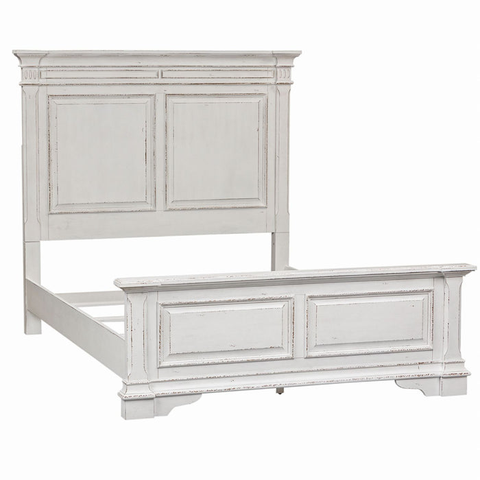 Abbey Park King Panel Bed, Dresser & Mirror - Discount Furniture World (Burlington,NC)