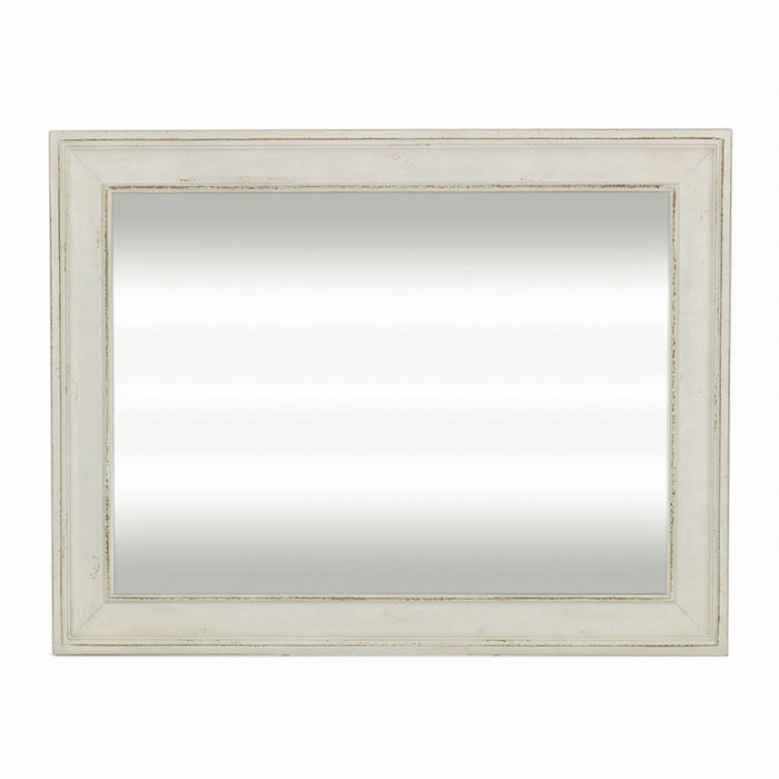 Abbey Park Mirror in Antique White - Discount Furniture World (Burlington,NC)