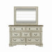Abbey Park Mirror in Antique White - Discount Furniture World (Burlington,NC)